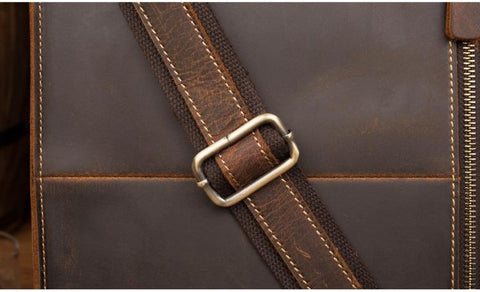 The Viggo Briefcase | Genuine Leather Messenger Bag Jade Gaia