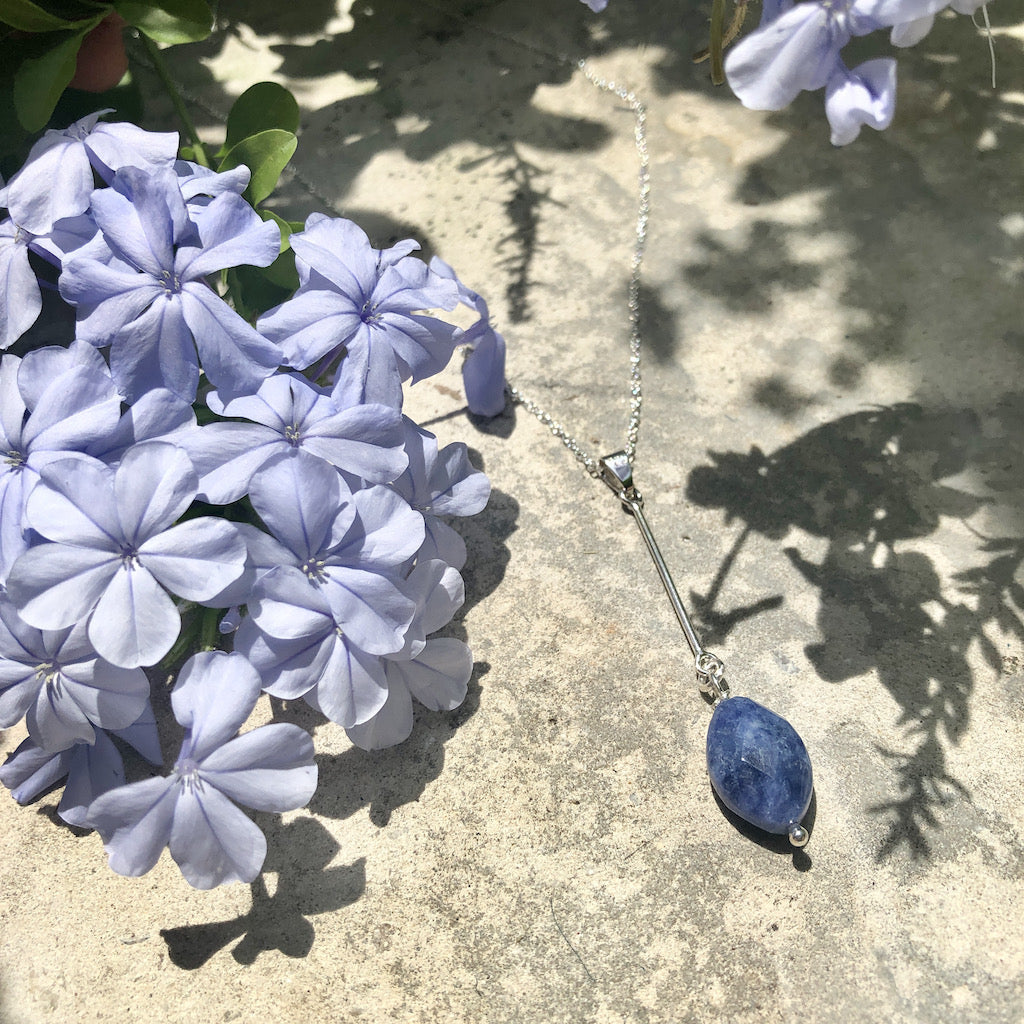 Sodalite Bar Necklace Ariel